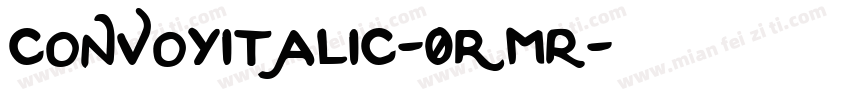 ConvoyItalic-0rMR字体转换