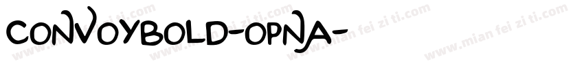 ConvoyBold-oPna字体转换