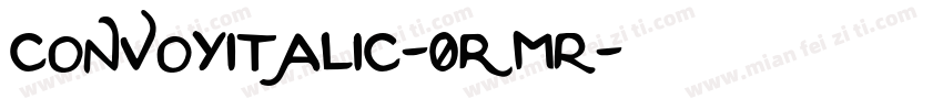 ConvoyItalic-0rMR字体转换