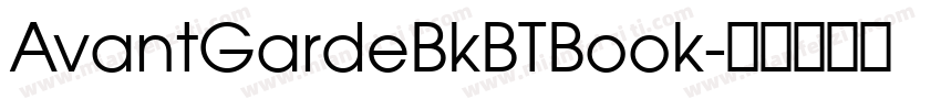 AvantGardeBkBTBook字体转换