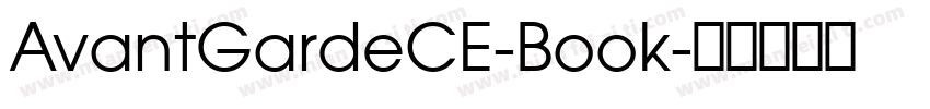 AvantGardeCE-Book字体转换