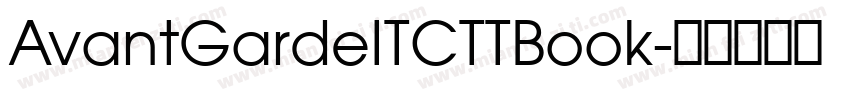 AvantGardeITCTTBook字体转换