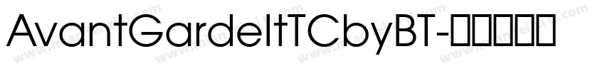 AvantGardeItTCbyBT字体转换
