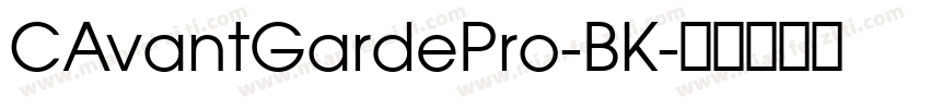 CAvantGardePro-BK字体转换