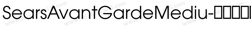 SearsAvantGardeMediu字体转换