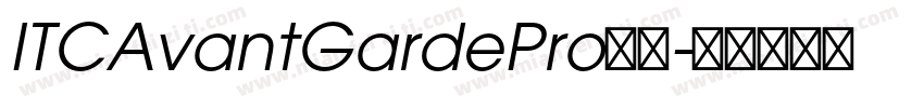 ITCAvantGardePro系列字体转换