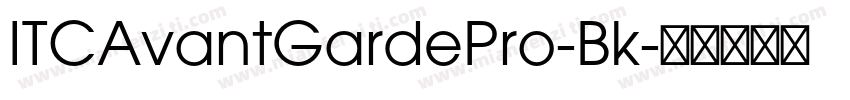ITCAvantGardePro-Bk字体转换