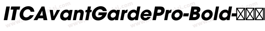 ITCAvantGardePro-Bold字体转换