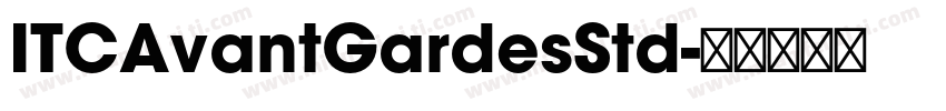 ITCAvantGardesStd字体转换