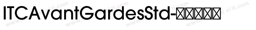 ITCAvantGardesStd字体转换