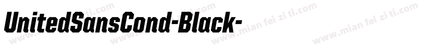 UnitedSansCond-Black字体转换