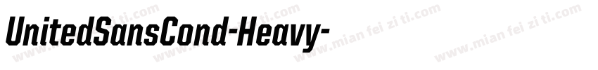 UnitedSansCond-Heavy字体转换