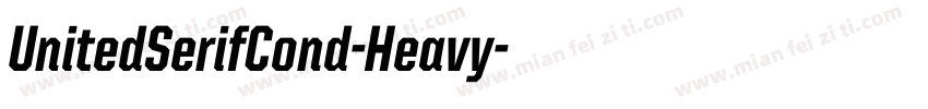UnitedSerifCond-Heavy字体转换