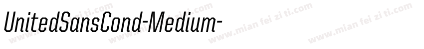UnitedSansCond-Medium字体转换