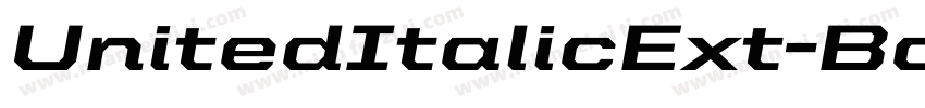 UnitedItalicExt-Bold字体转换