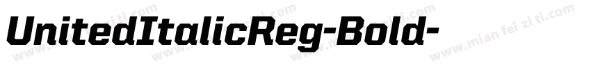 UnitedItalicReg-Bold字体转换