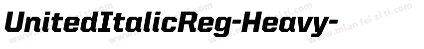 UnitedItalicReg-Heavy字体转换