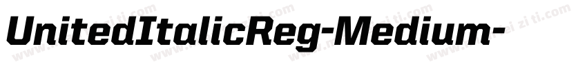 UnitedItalicReg-Medium字体转换