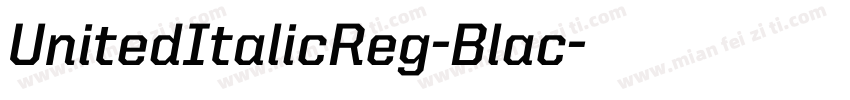 UnitedItalicReg-Blac字体转换