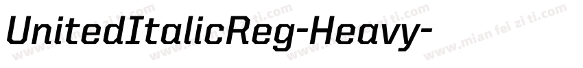 UnitedItalicReg-Heavy字体转换