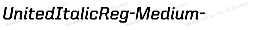 UnitedItalicReg-Medium字体转换