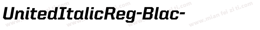 UnitedItalicReg-Blac字体转换
