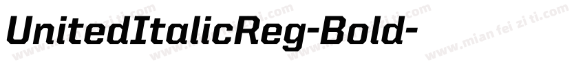 UnitedItalicReg-Bold字体转换