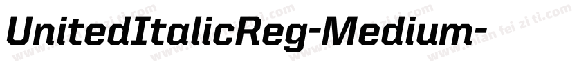 UnitedItalicReg-Medium字体转换