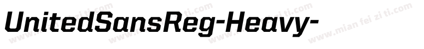 UnitedSansReg-Heavy字体转换