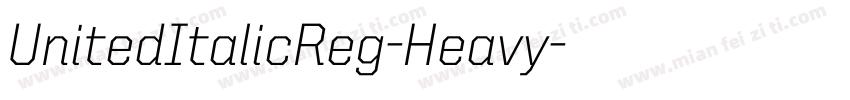UnitedItalicReg-Heavy字体转换