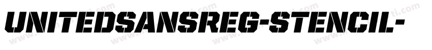 UnitedSansReg-Stencil字体转换