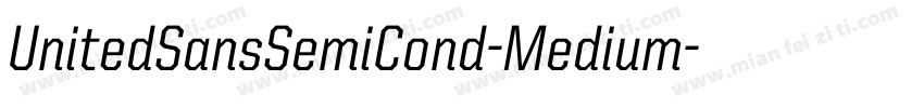 UnitedSansSemiCond-Medium字体转换