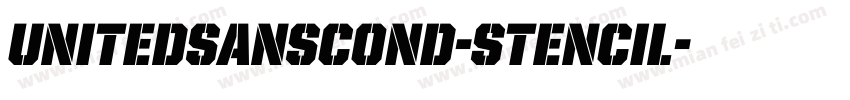 UnitedSansCond-Stencil字体转换