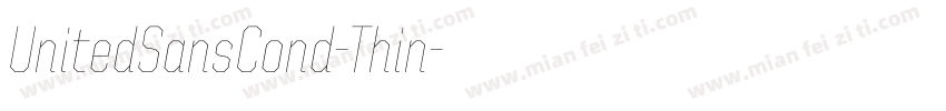 UnitedSansCond-Thin字体转换