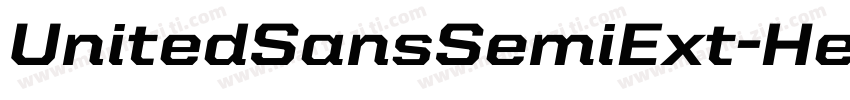 UnitedSansSemiExt-Heavy字体转换