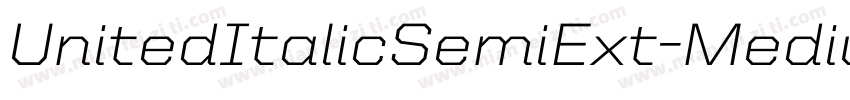 UnitedItalicSemiExt-Medium字体转换