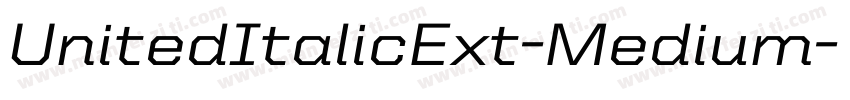 UnitedItalicExt-Medium字体转换