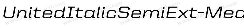UnitedItalicSemiExt-Medium字体转换