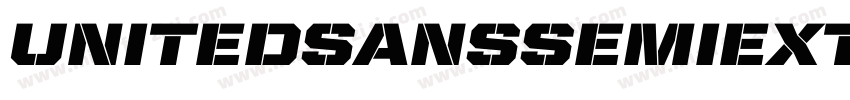 UnitedSansSemiExt-Stencil字体转换