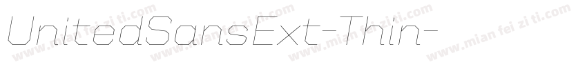 UnitedSansExt-Thin字体转换
