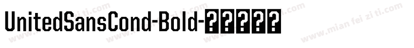 UnitedSansCond-Bold字体转换
