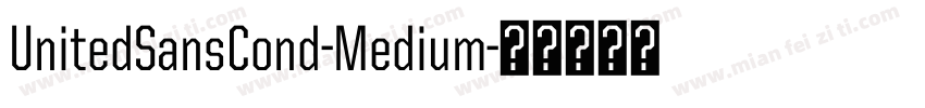 UnitedSansCond-Medium字体转换
