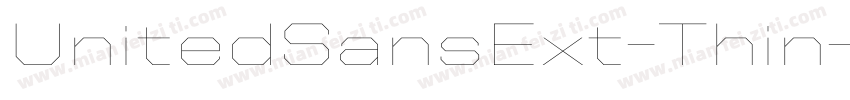 UnitedSansExt-Thin字体转换