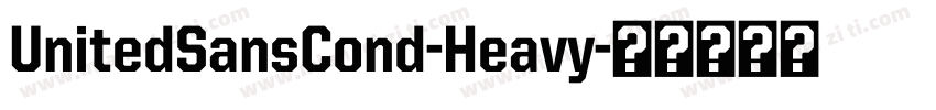 UnitedSansCond-Heavy字体转换