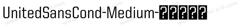UnitedSansCond-Medium字体转换