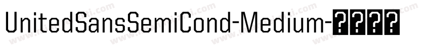 UnitedSansSemiCond-Medium字体转换