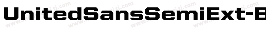 UnitedSansSemiExt-Bold字体转换