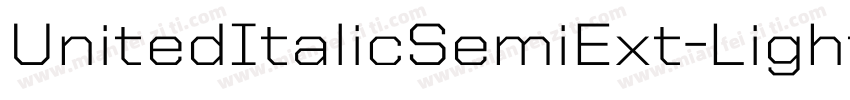 UnitedItalicSemiExt-Light字体转换