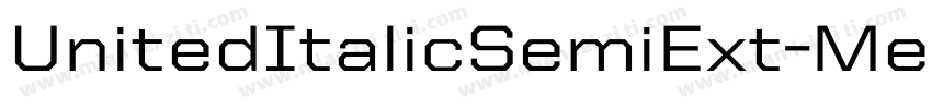 UnitedItalicSemiExt-Medium字体转换