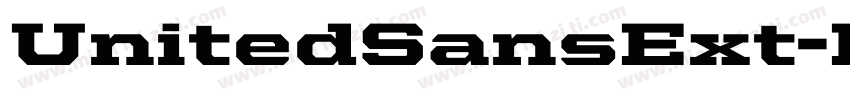 UnitedSansExt-Black字体转换